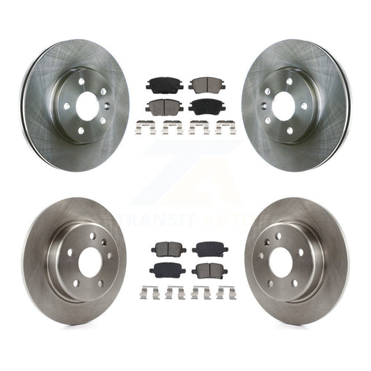 Brake Rotors & Semi-Metallic Pad Front Rear Kit For Chevrolet Cruze Bolt EV Volt