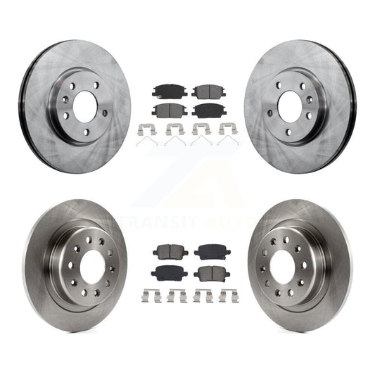Brake Rotor & Semi-Metallic Pad Front Rear Kit For Chevrolet Equinox GMC Terrain
