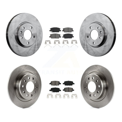 Disc Brake Rotors And Semi-Metallic Pads Front Rear Kit For Chevrolet Malibu