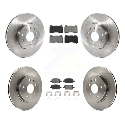 Brake Rotor & Semi-Metallic Pad Front Rear Kit For Chevrolet Camaro Cadillac CT6