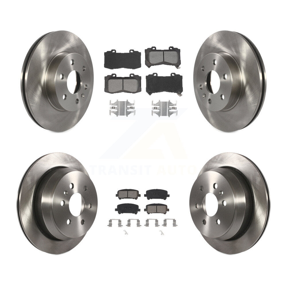 Brake Rotor & Semi-Metallic Pad Front Rear Kit For Chevrolet Colorado GMC Canyon