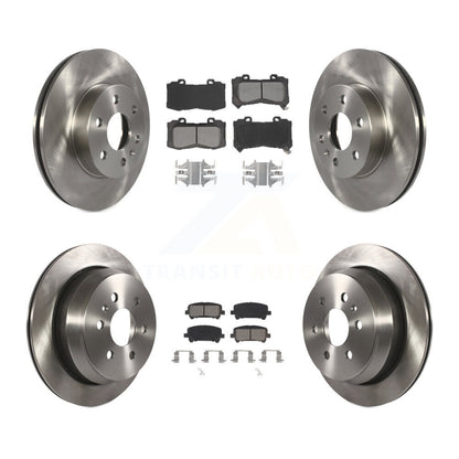 Brake Rotor & Semi-Metallic Pad Front Rear Kit For Chevrolet Colorado GMC Canyon
