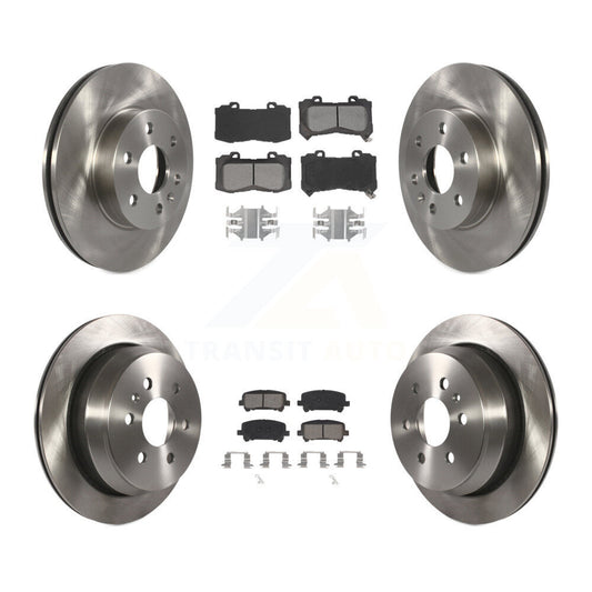 Brake Rotor & Semi-Metallic Pad Front Rear Kit For Chevrolet Colorado GMC Canyon