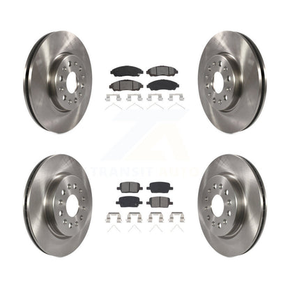Brake Rotor & Semi-Metallic Pad Front Rear Kit For Chevrolet Traverse GMC Acadia