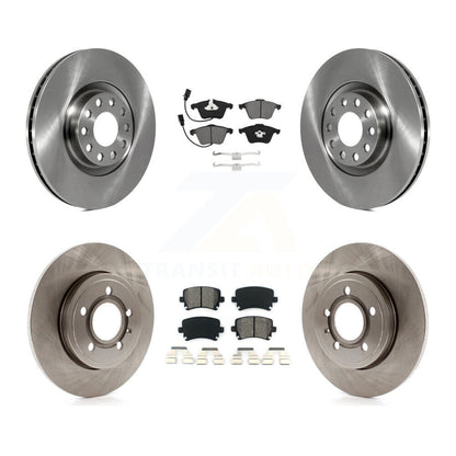 Disc Brake Rotors And Semi-Metallic Pads Front Rear Kit For Audi A4 Quattro