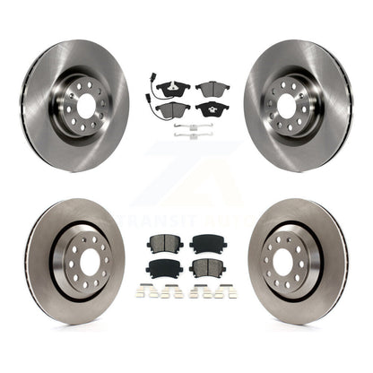 Brake Rotor Semi-Metallic Pad Front Rear Kit For Volkswagen Passat CC Golf R R32