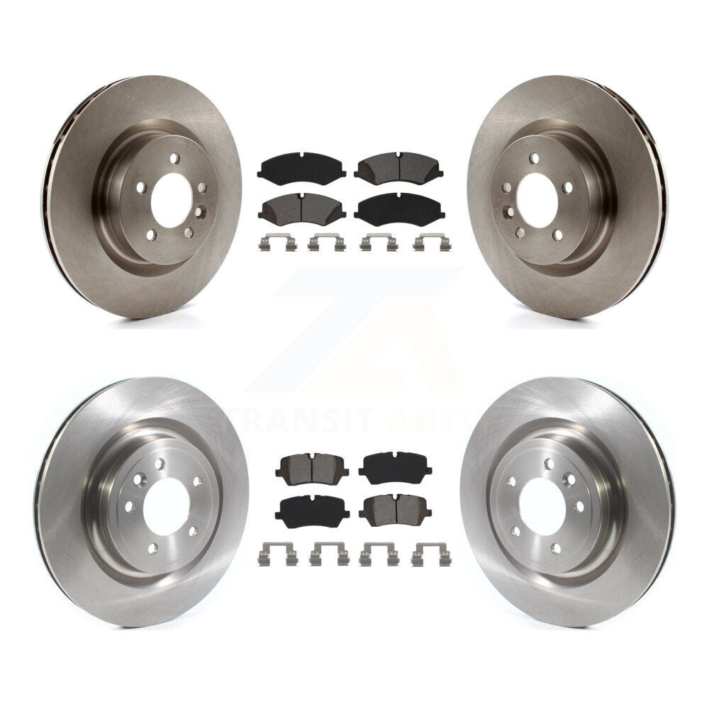 Disc Brake Rotor And Semi-Metallic Pad Front Rear Kit For Land Rover Range Sport