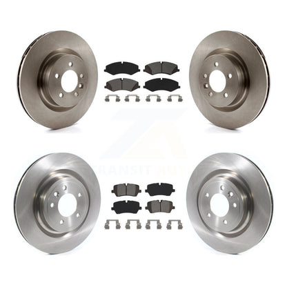 Disc Brake Rotor And Semi-Metallic Pad Front Rear Kit For Land Rover Range Sport