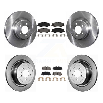Disc Brake Rotors And Semi-Metallic Pads Front Rear Kit For Land Rover Range
