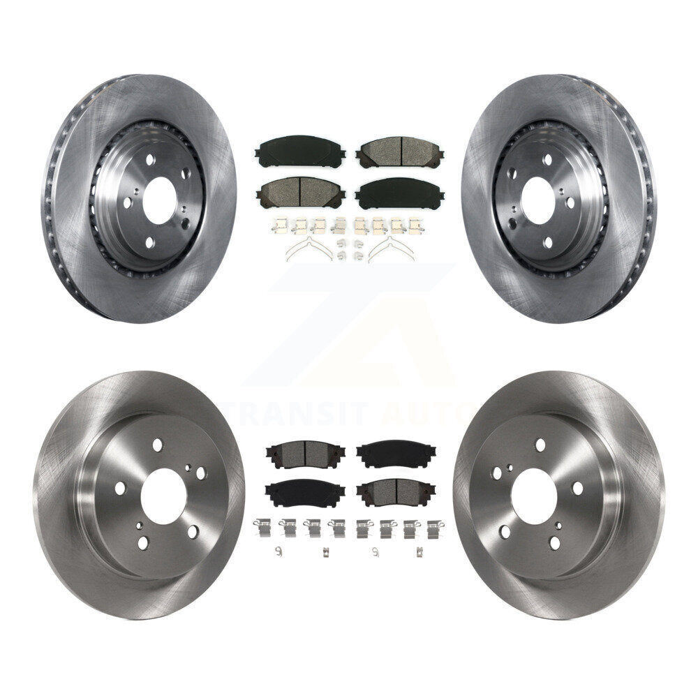 Disc Brake Rotors Semi-Metallic Pad Front Rear Kit For Lexus NX300 NX200t NX300h