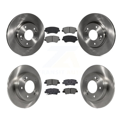 Brake Rotor And Semi-Metallic Pad Front Rear Kit For Kia Forte Hyundai Forte5 GT