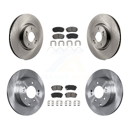 Disc Brake Rotors And Semi-Metallic Pads Front Rear Kit For Kia Optima
