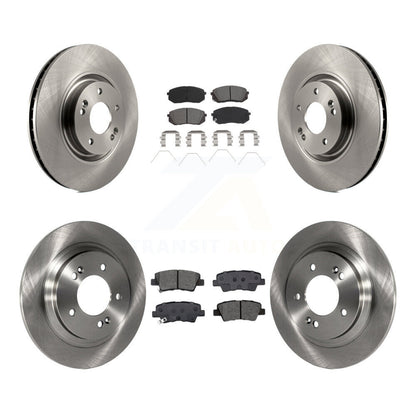 Disc Brake Rotors And Semi-Metallic Pads Front Rear Kit For Kia Optima