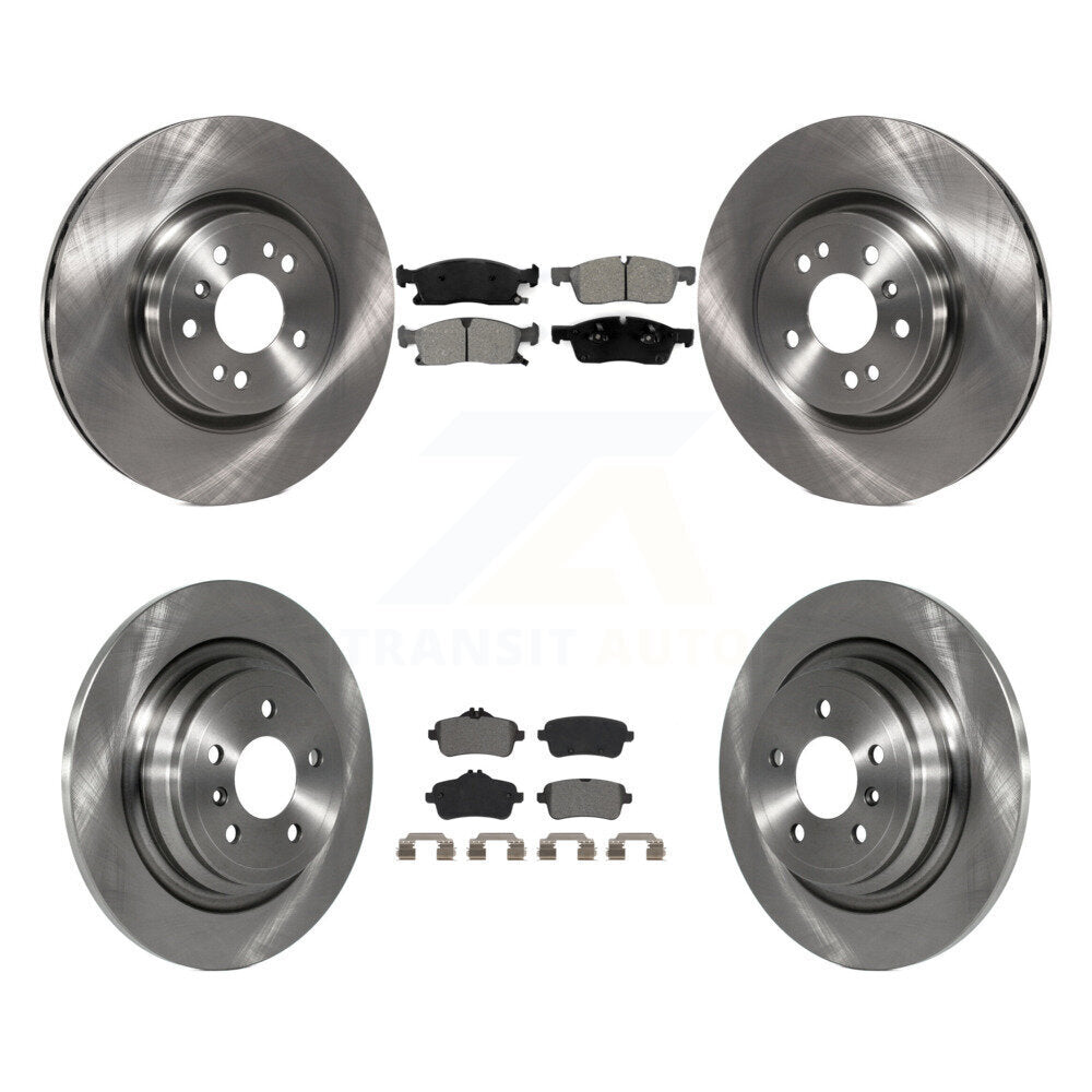 Disc Brake Rotor Semi-Metallic Pad Front Rear Kit For Mercedes-Benz ML350 GLE350
