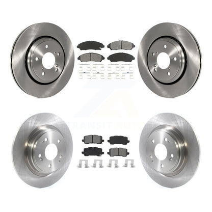 Disc Brake Rotors And Semi-Metallic Pads Front Rear Kit For Acura MDX