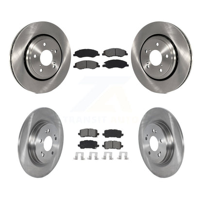 Disc Brake Rotors & Semi-Metallic Pad Front Rear Kit For 2018-2023 Honda Odyssey