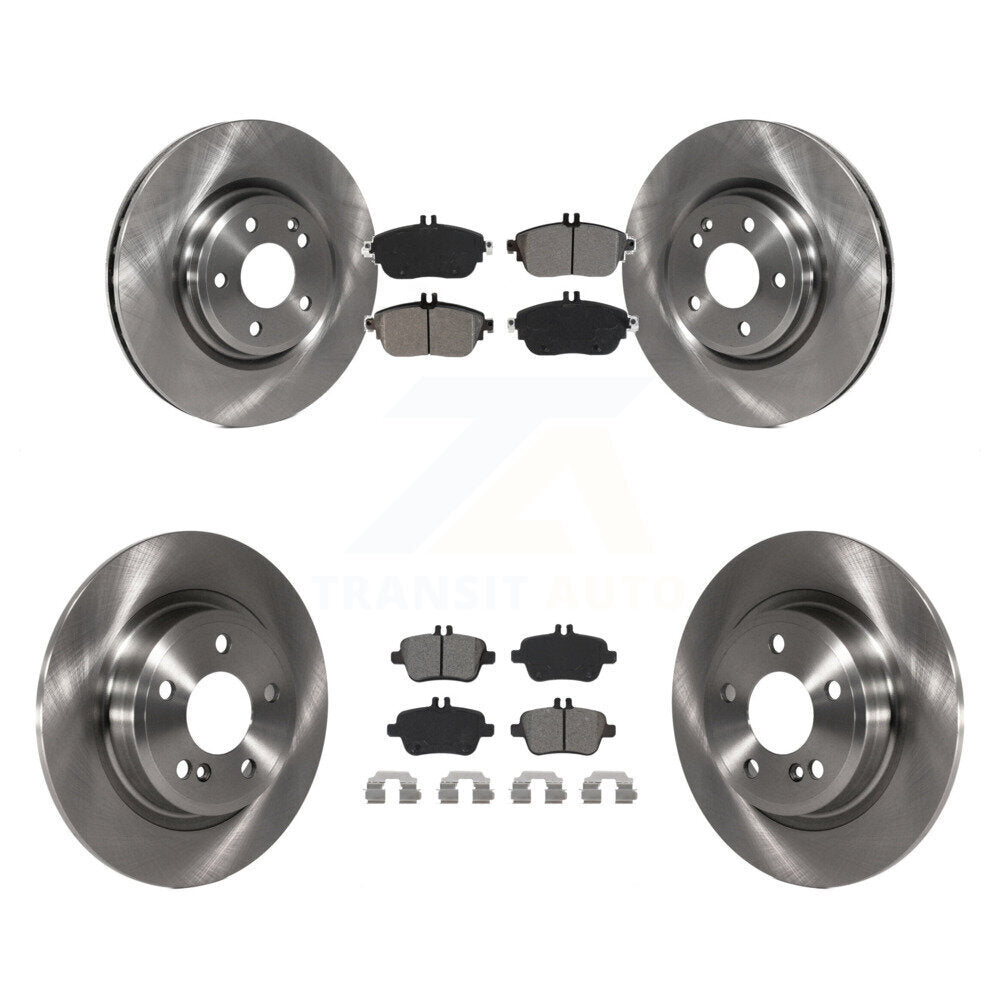 Brake Rotor & Semi-Metallic Pad Front Rear Kit For Mercedes-Benz GLA250 CLA250 B