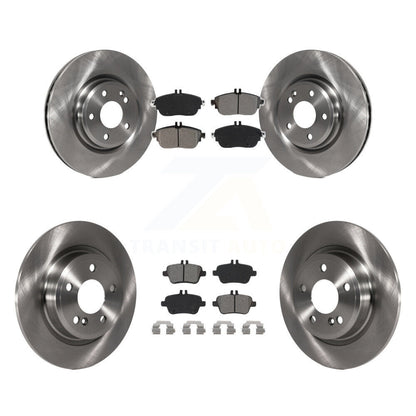 Brake Rotor & Semi-Metallic Pad Front Rear Kit For Mercedes-Benz GLA250 CLA250 B
