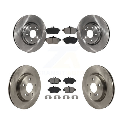 Brake Rotor And Semi-Metallic Pad Front Rear Kit For Mercedes-Benz GLA250 CLA250
