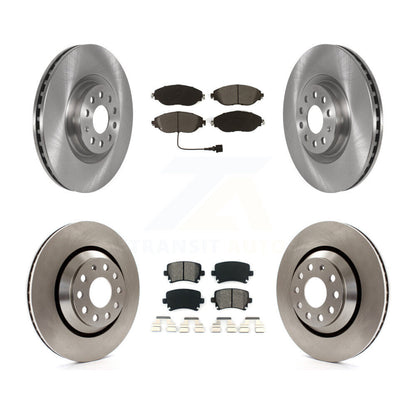 Disc Brake Rotors And Semi-Metallic Pads Front Rear Kit For Volkswagen GTI