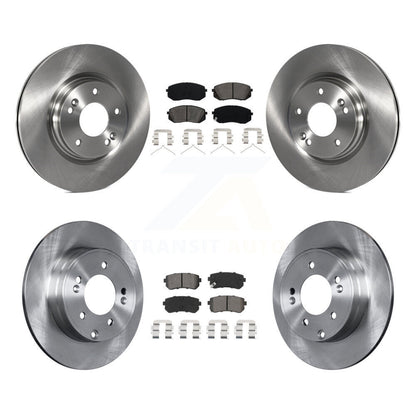 Disc Brake Rotors And Semi-Metallic Pads Front Rear Kit For Kia Optima