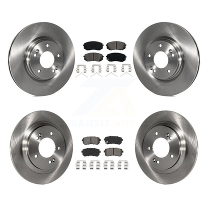 Brake Rotor & Semi-Metallic Pad Front Rear Kit For 2016 Kia Optima LX/EX/LX 1.6T