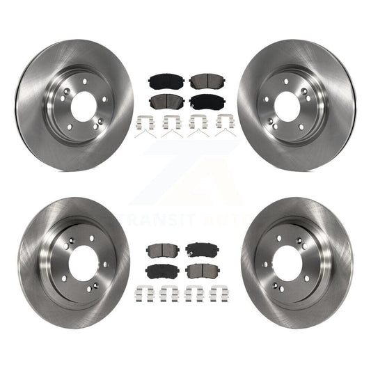 Brake Rotor & Semi-Metallic Pad Front Rear Kit For 2016 Kia Optima LX/EX/LX 1.6T