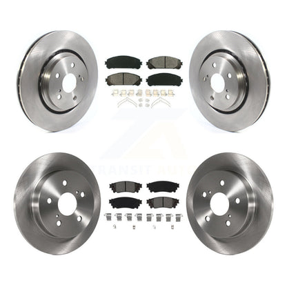 Disc Brake Rotors & Semi-Metallic Pad Front Rear Kit For Toyota Camry Avalon TRD