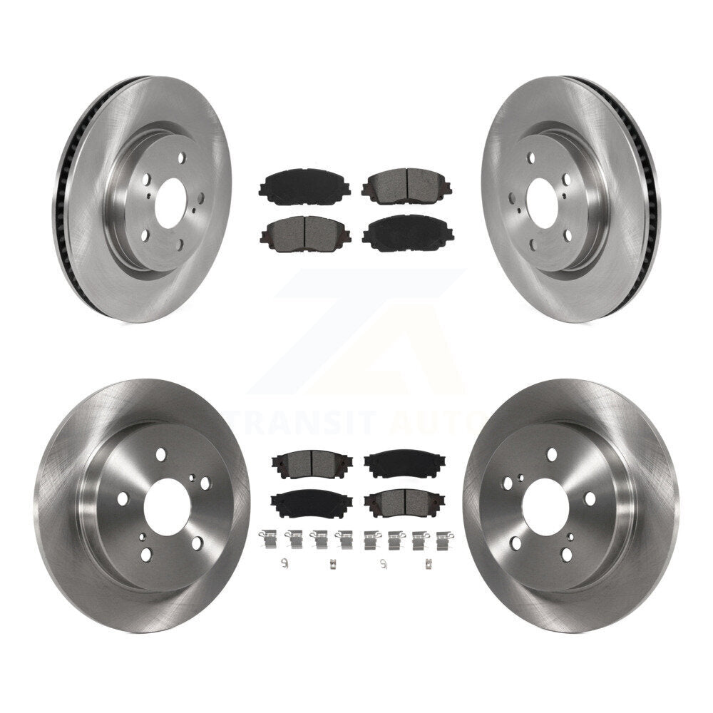 Brake Rotor Semi-Metallic Pad Front Rear Kit For Toyota RAV4 Camry Corolla Cross