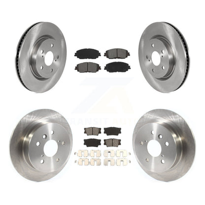 Disc Brake Rotors And Semi-Metallic Pads Front Rear Kit For Toyota Camry