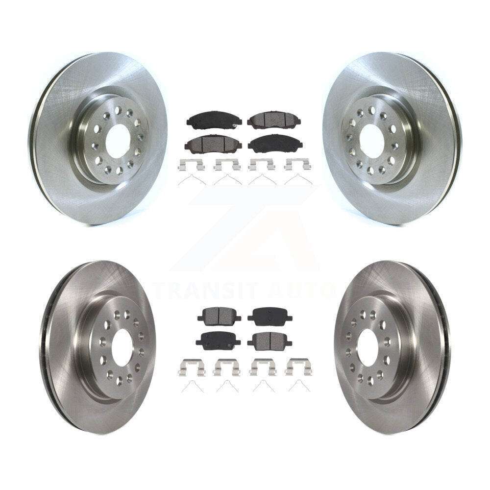 Brake Rotors Semi-Metallic Pad Front Rear Kit For Cadillac XT5 Buick Enclave XT6