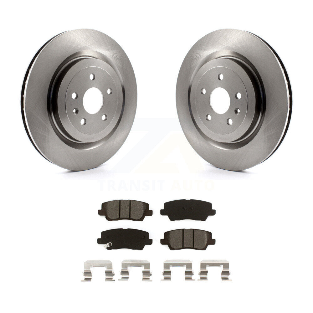 Disc Brake Rotors And Semi-Metallic Pads Rear Kit For 2015 Cadillac CTS 6.2L