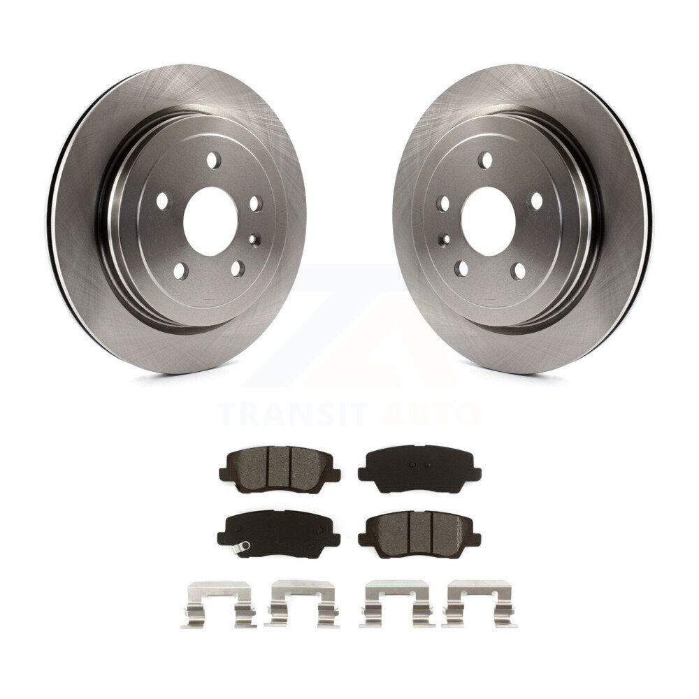 Disc Brake Rotors And Semi-Metallic Pads Rear Kit For Cadillac CTS