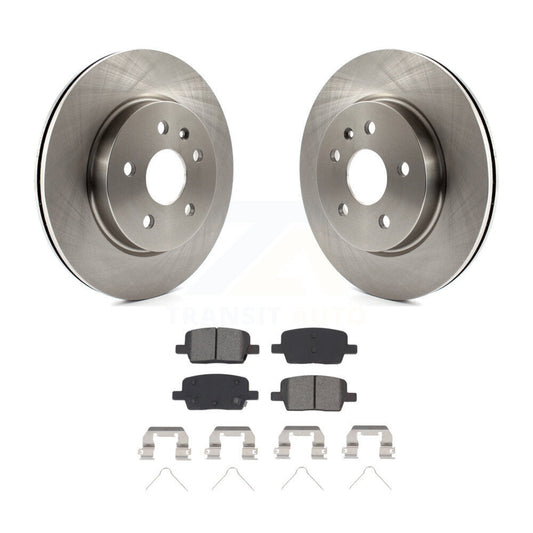 Disc Brake Rotors & Semi-Metallic Pad Rear Kit For Chevrolet Camaro Cadillac CT6