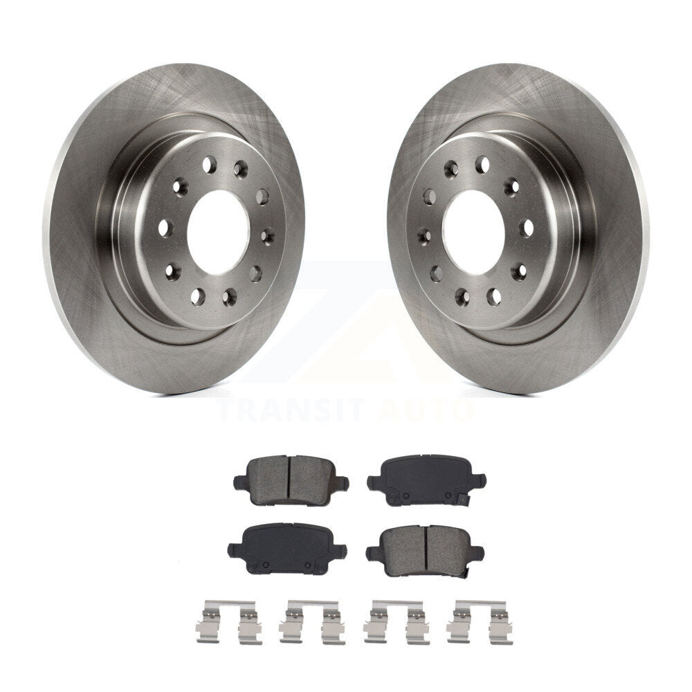 Brake Rotors Semi-Metallic Pad Rear Kit For Chevrolet Equinox GMC Terrain Malibu