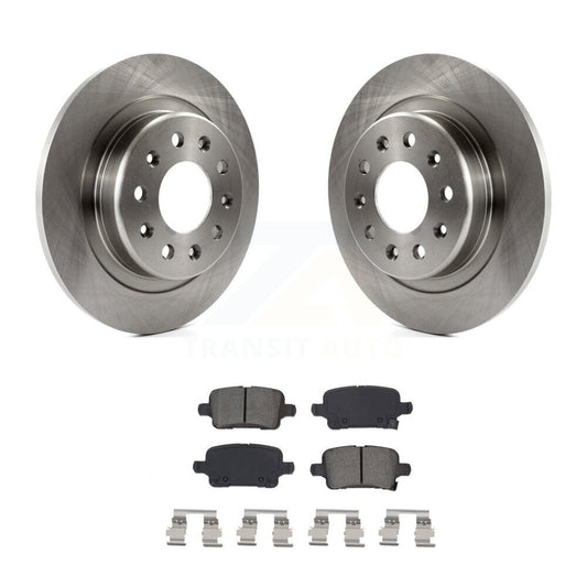 Brake Rotors Semi-Metallic Pad Rear Kit For Chevrolet Equinox GMC Terrain Malibu