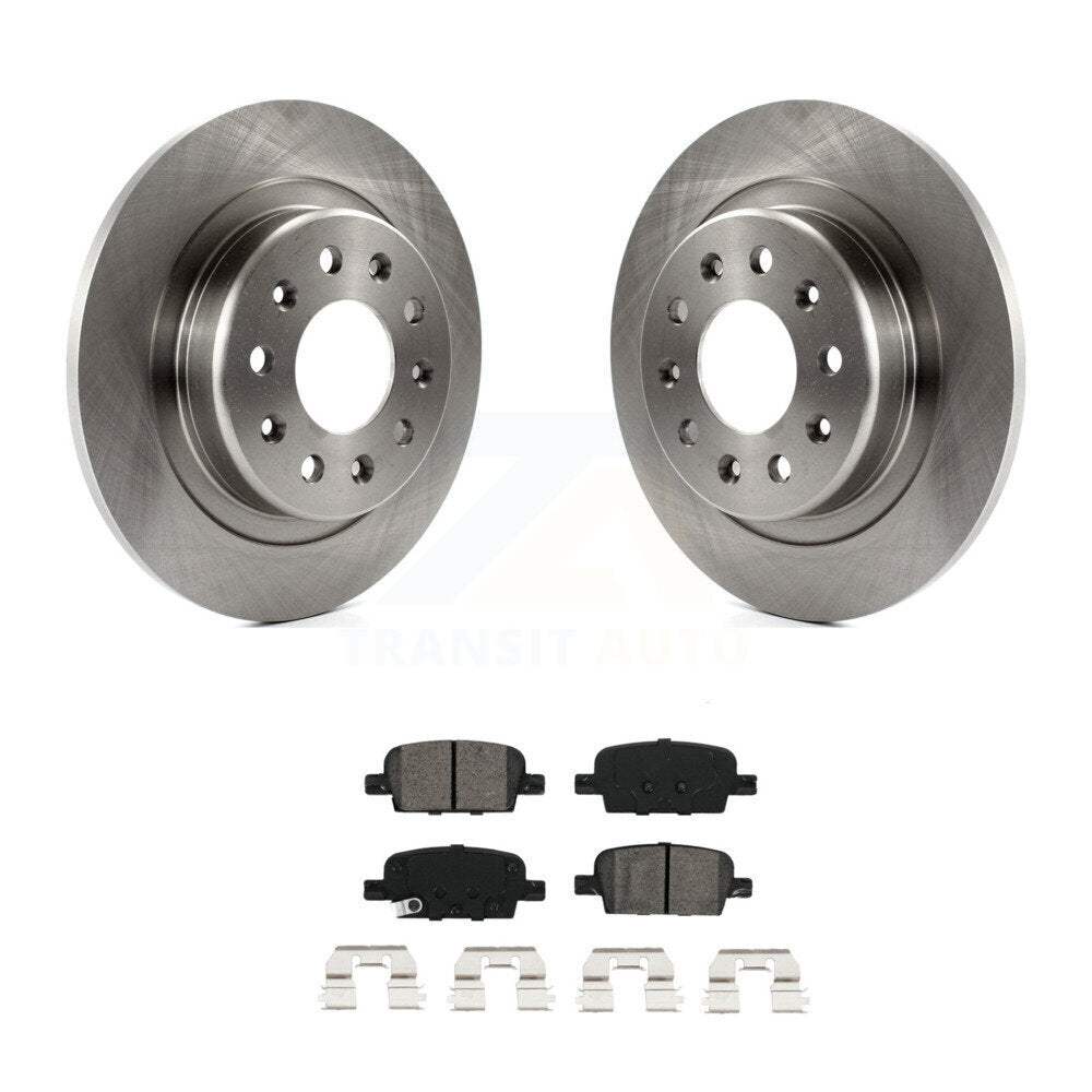 Disc Brake Rotors And Semi-Metallic Pads Rear Kit For Chevrolet Malibu