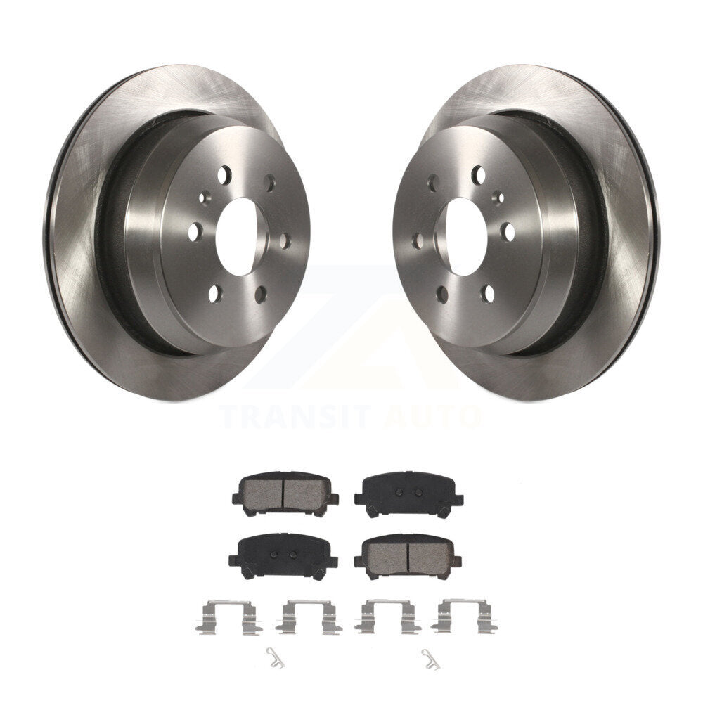 Disc Brake Rotors & Semi-Metallic Pad Rear Kit For Chevrolet Colorado GMC Canyon