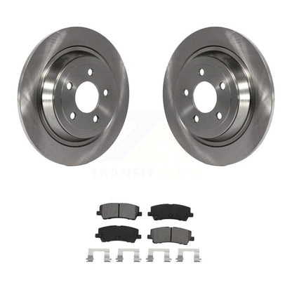 Disc Brake Rotors And Semi-Metallic Pads Rear Kit For Ford Mustang