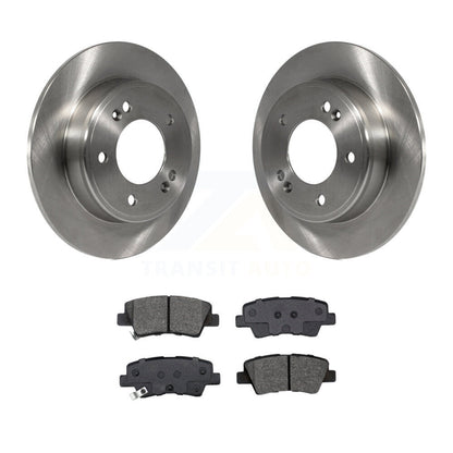 Brake Rotor & Semi-Metallic Pad Rear Kit For Kia Hyundai Kona Forte Soul Elantra