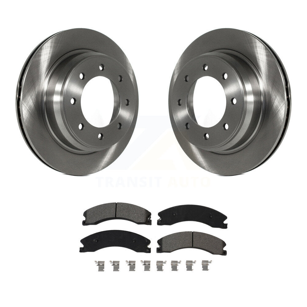 Brake Rotor Semi-Metallic Pad Rear Kit For 2012-2021 Nissan NV2500 NV3500 NV1500