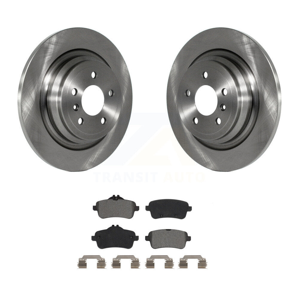 Disc Brake Rotor Semi-Metallic Pad Rear Kit For Mercedes-Benz ML350 GLE350 ML250