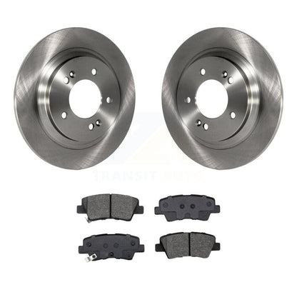 Brake Rotors Semi-Metallic Pad Rear Kit For Hyundai Kia Sonata Elantra GT Forte5