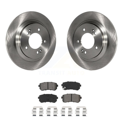 Disc Brake Rotors & Semi-Metallic Pad Rear Kit For 2016 Kia Optima LX/EX/LX 1.6T