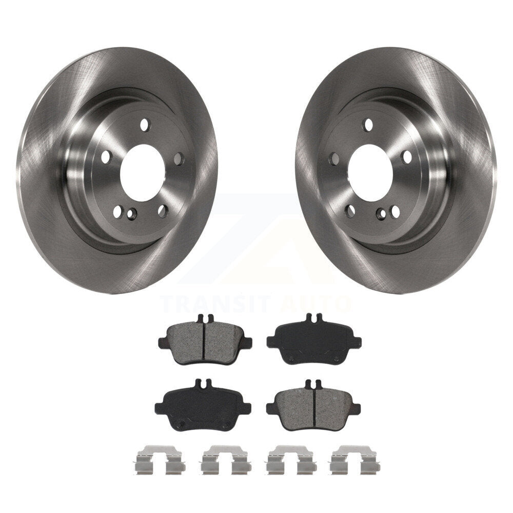Brake Rotor Semi-Metallic Pad Rear Kit For Mercedes-Benz GLA250 CLA250 B250 QX30