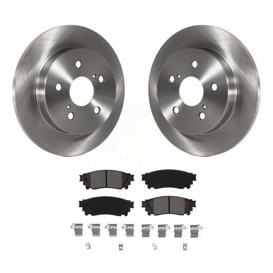 Brake Rotors & Semi-Metallic Pad Rear Kit For Toyota RAV4 Camry Lexus C-HR NX300