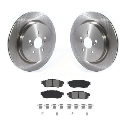 Brake Rotor And Semi-Metallic Pad Rear Kit For Lexus RX350 RX450h RX350L RX450hL