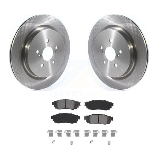 Brake Rotor And Semi-Metallic Pad Rear Kit For Lexus RX350 RX450h RX350L RX450hL