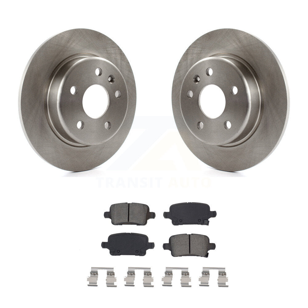Disc Brake Rotor Semi-Metallic Pad Rear Kit For Chevrolet Cruze Bolt EV Volt EUV