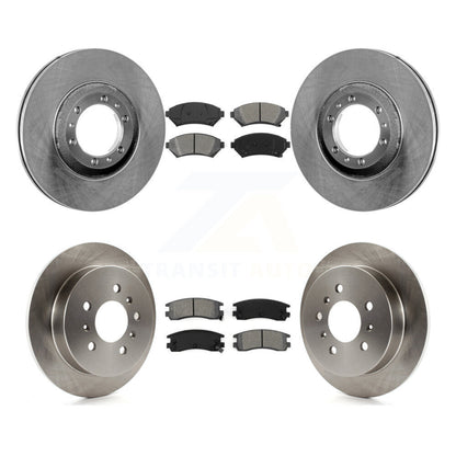 Brake Rotor Semi-Metallic Pad Front Rear Kit For Buick Century Chevrolet Venture